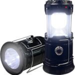 2-Pack Collapsible Camping Lantern XTAUTO Solar USB Rechargeable Portable Lightweight Waterproof LED Flashlight Survival Kits for Indoor Outdoor Home Emergency Light Power Outages Hiking Hurricane