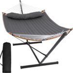 Portable Double Camping Hammock with Spreader Bar – Outdoor Relaxing Swing Chair for Backyard, Patio & Travel