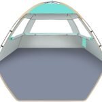 Beach Tent Sun Shelter for 3/4/6/8/10 Person with UPF 50＋ UV Protection, Lightweight & Easy Setup Beach Shade Canopy, Portable Beach Shade Tent Beach Cabana