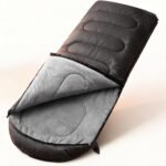 Sleeping Bags for Adults Cold Weather, Fleece-Lined | Waterproof Windproof 3-Season Camping, Microplush Interior, Compression Sack, 87x33"