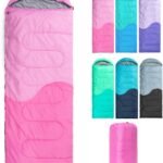 Sleeping Bag - 3 Seasons for Adults Boys Girls Camping Hiking - Warm Cold Weather Lightweight Portable with Compression Bag for Backpacking in Spring, Summer, Fall and Winter