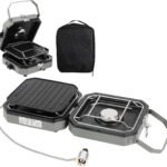 Foldable Portable Camping Grill – Adjustable Outdoor BBQ Stove with Carrying Case for Camping & Picnics