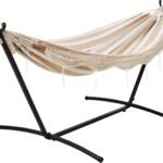 Classic Handwoven Outdoor Hammock – Natural Rope Swing for Garden, Patio & Relaxation