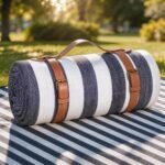 80" x 80" Picnic Blanket Extra Large, Waterproof and Foldable Beach Blanket | Waterproof and Sandproof